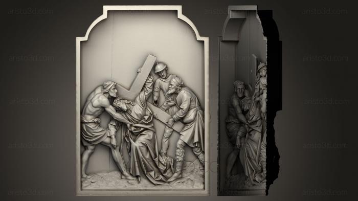 High reliefs and bas-reliefs, historical and religious (GRLFH_0159) 3D model for CNC machine